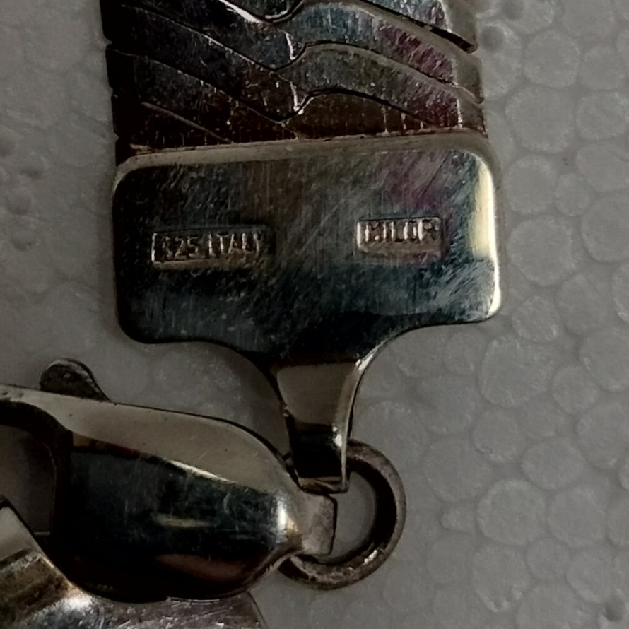 Sterling Silver Herringbone Necklace