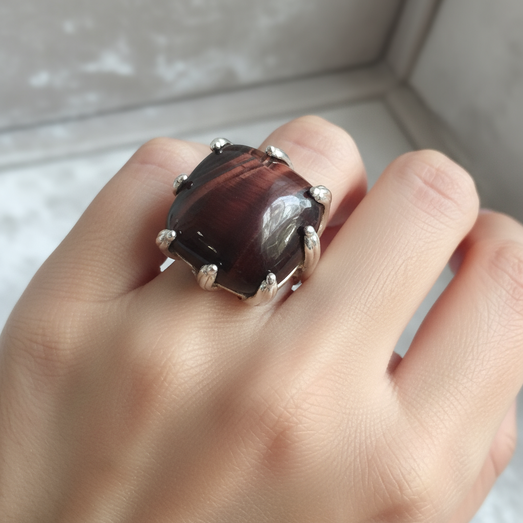 Sterling Silver Tigereye Ring