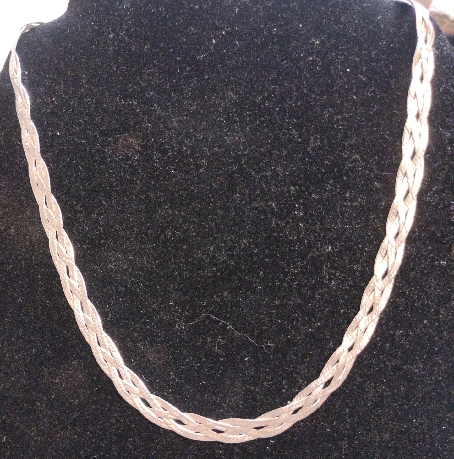 Sterling Silver Braided Herringbone