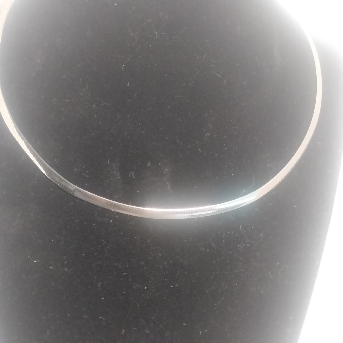 Sterling Silver Gold Plated Reversible Omega Necklace