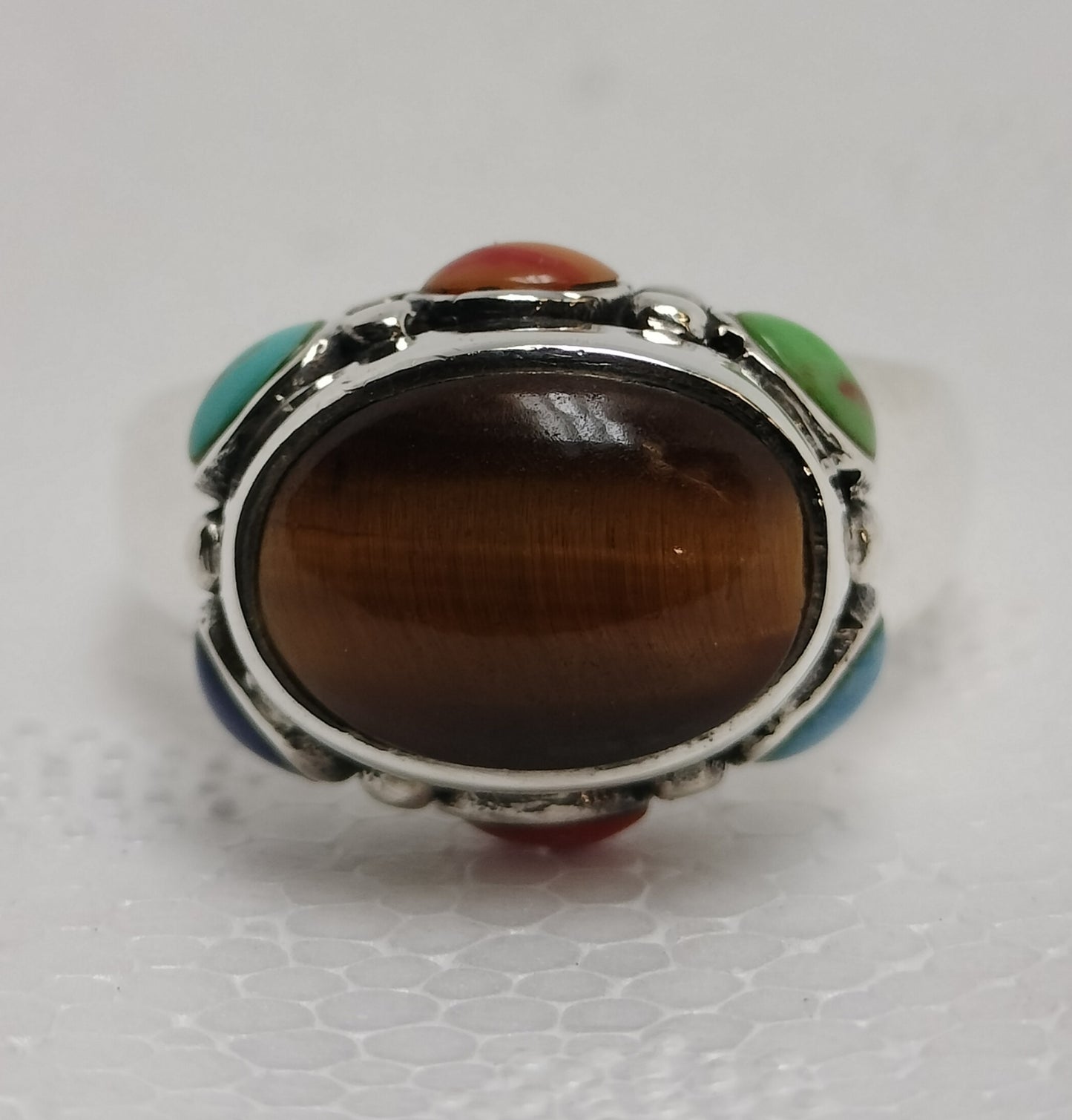 Sterling Silver Multi stone Ring