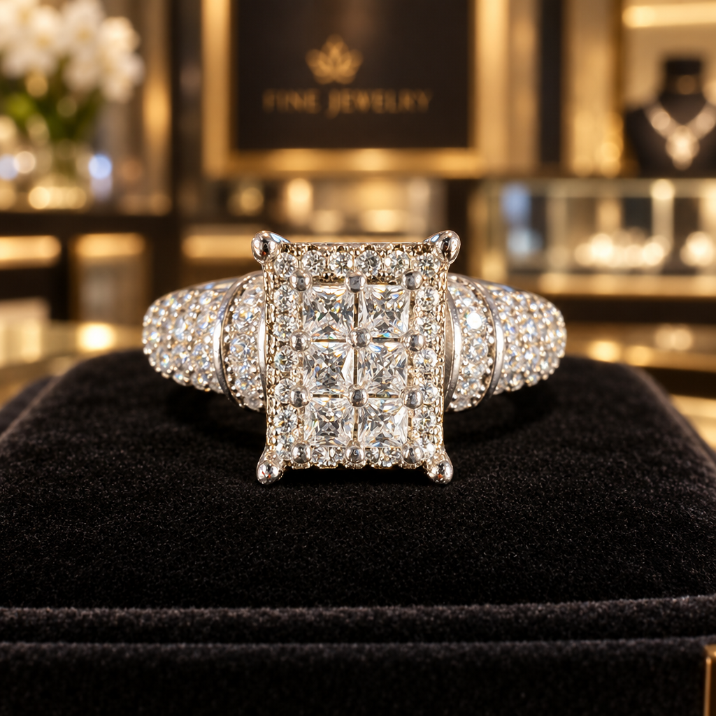 Sterling Silver Cubic Zirconia Ring