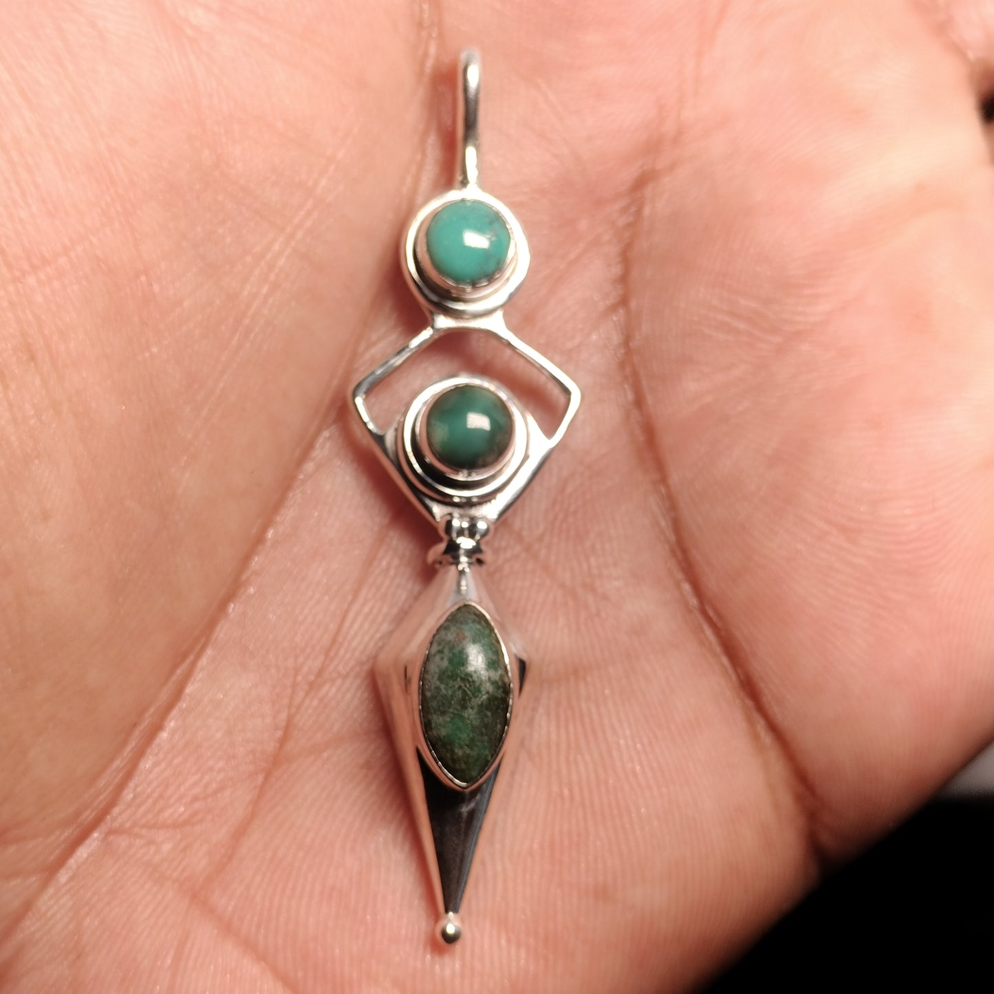 Sterling Silver Turquoise Pendant