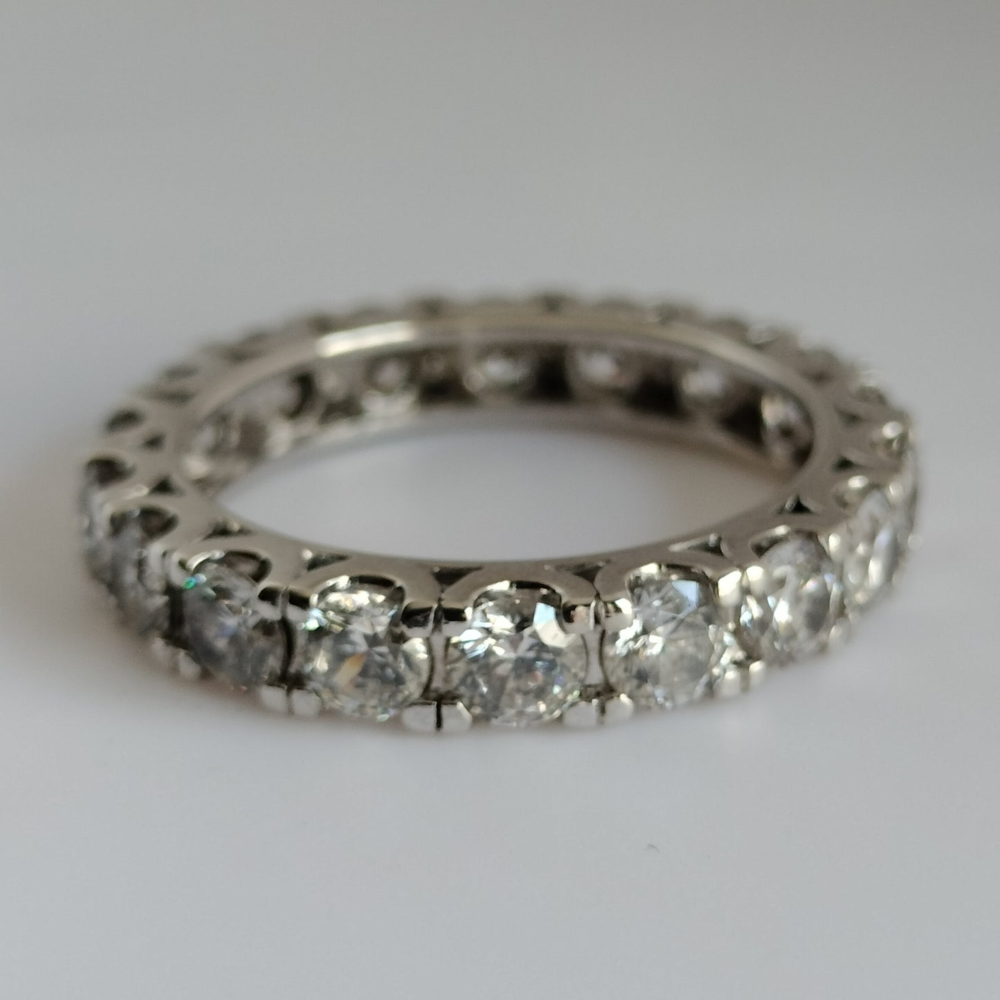 Sterling Silver Cubic Zirconia Eternity Band