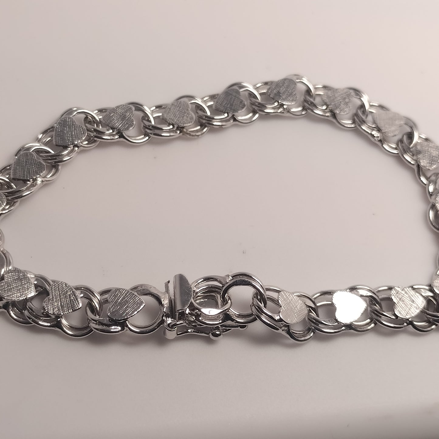 Sterling Silver Heart Bracelet