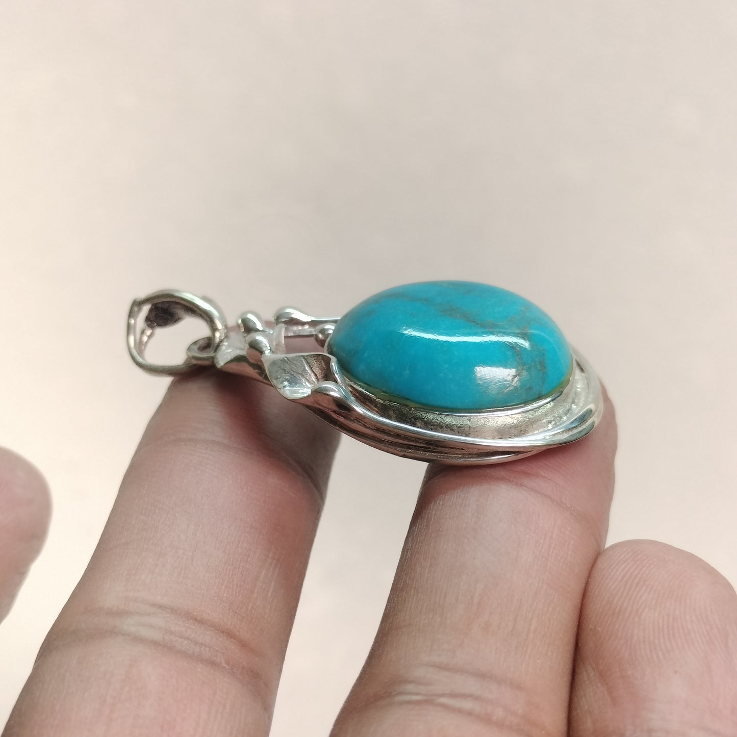 Sterling Silver Turquoise Pendant