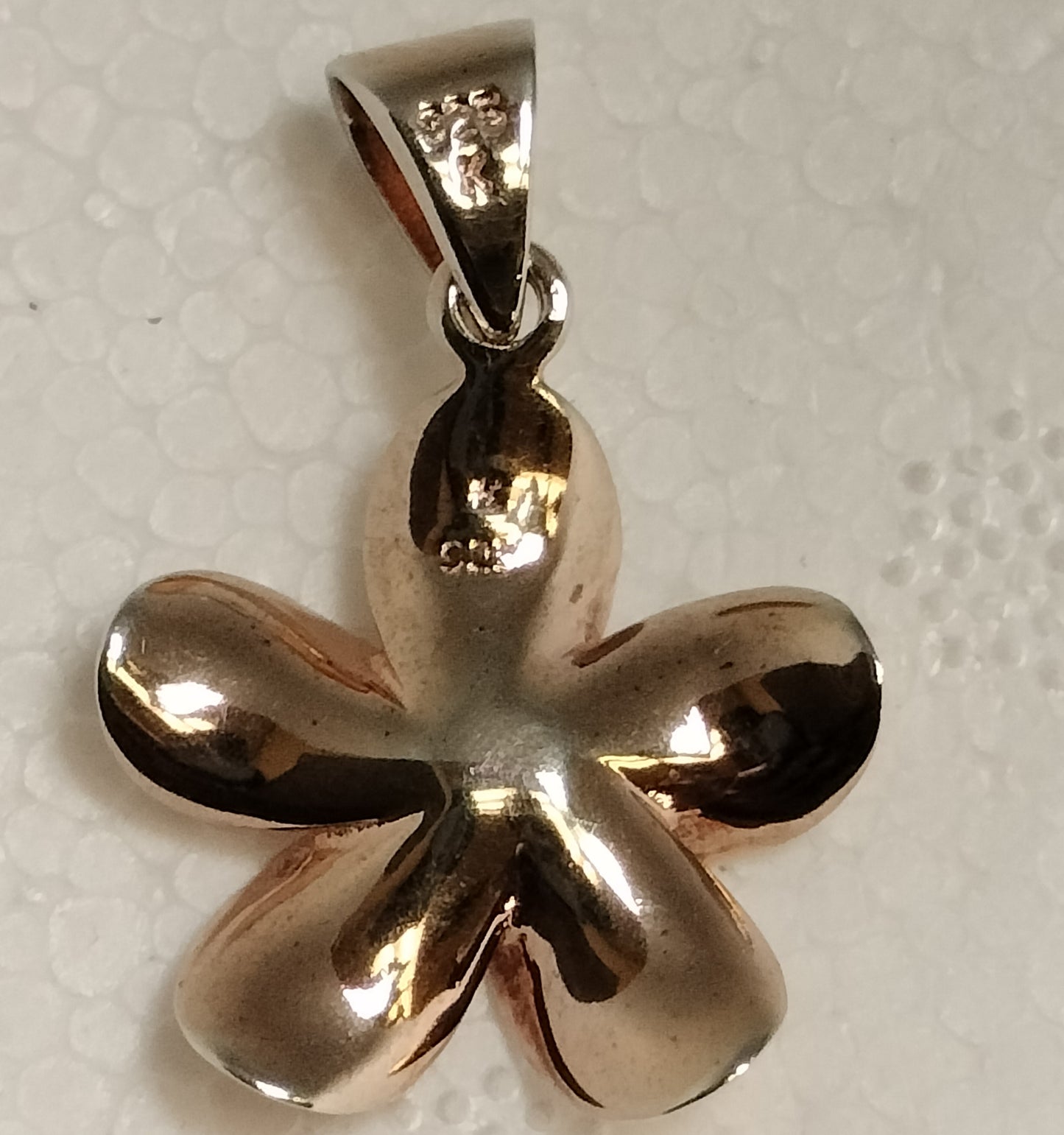 Sterling Silver Rose Gold Plated Cubic Zirconia Pendant