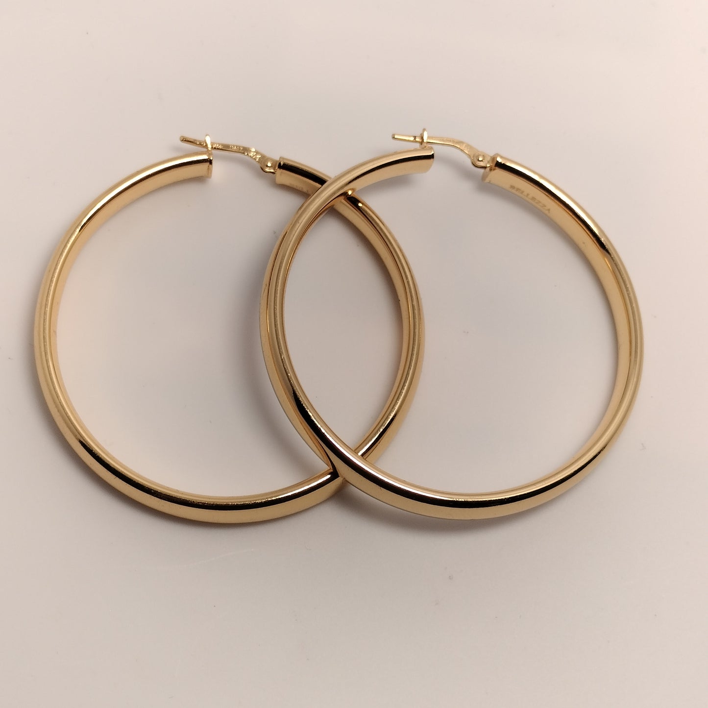 Sterling Silver Gold plated Hoop Earrings
