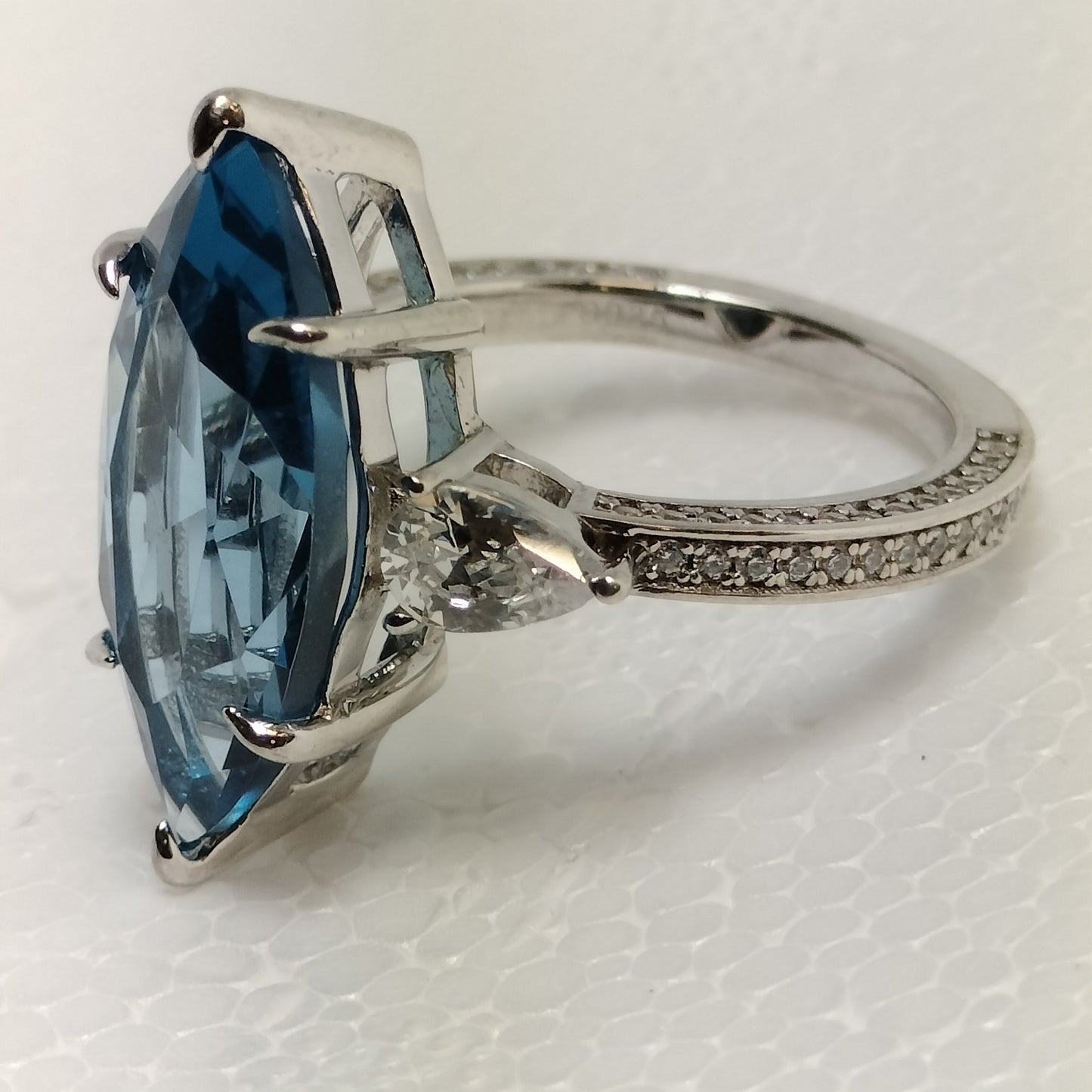 Sterling Silver Topaz Ring