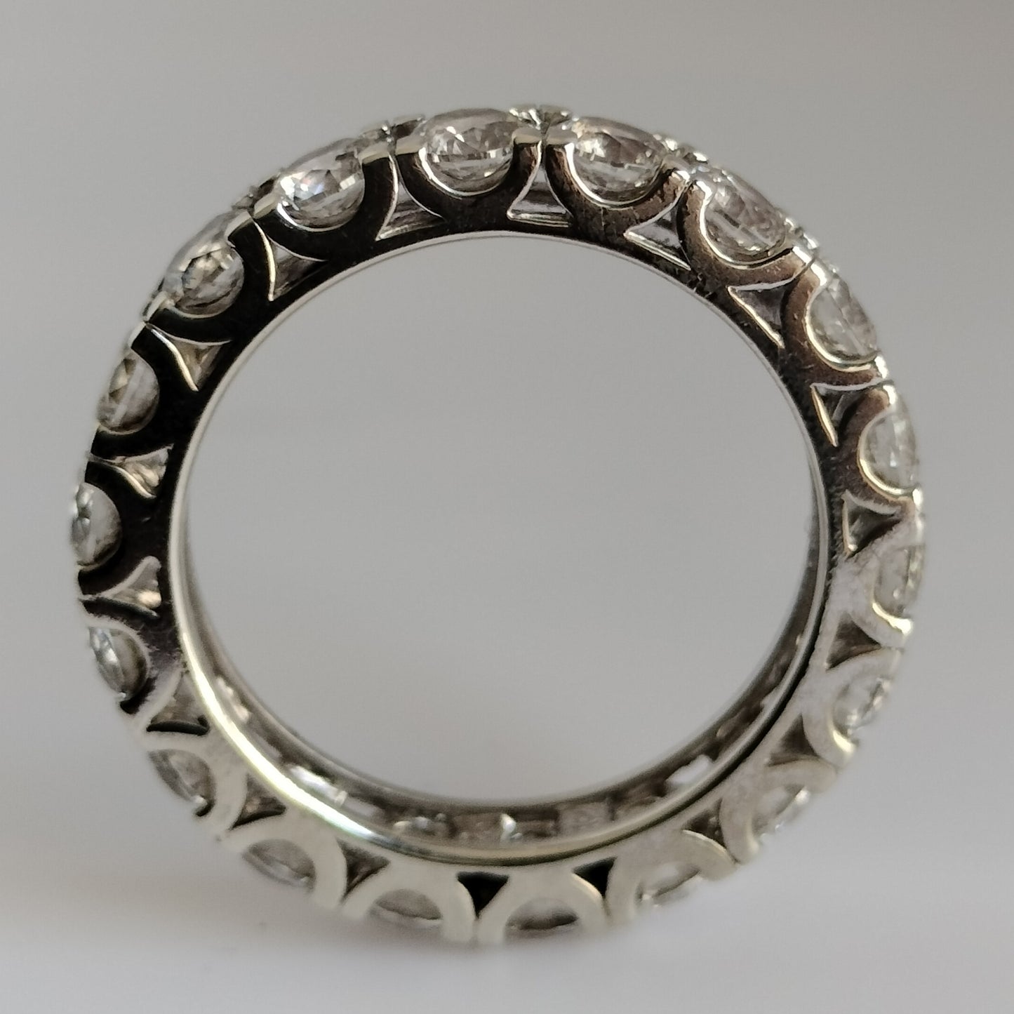 Sterling Silver Cubic Zirconia Eternity Band