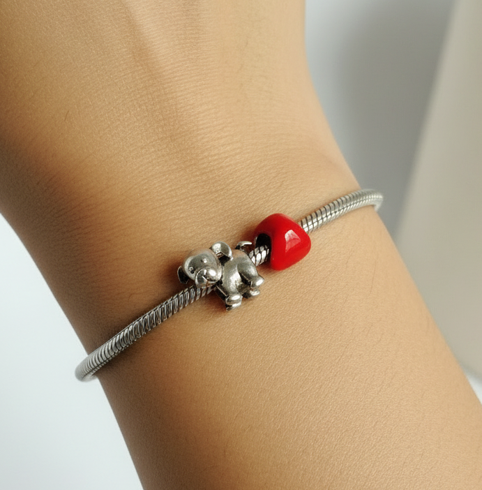 Sterling Silver Donatella Bead Bracelet