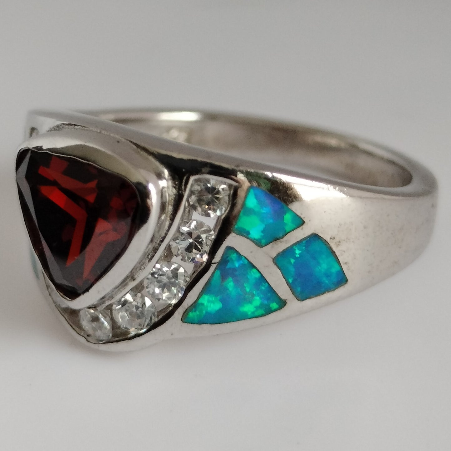 Sterling Silver Multi Stone Ring
