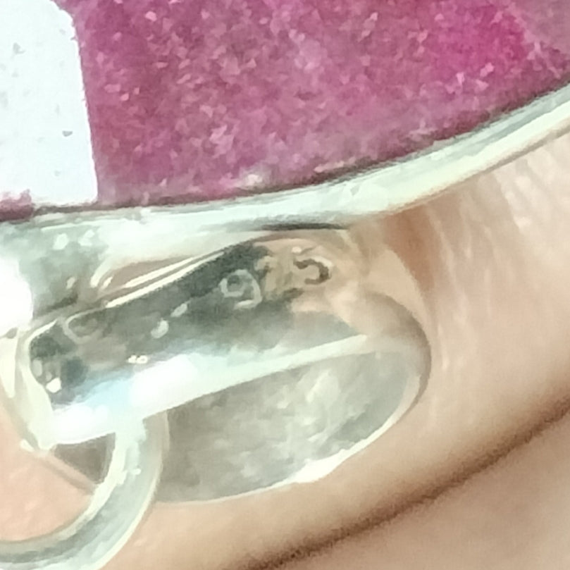 Huge Natural Ruby Sterling Silver Pendant