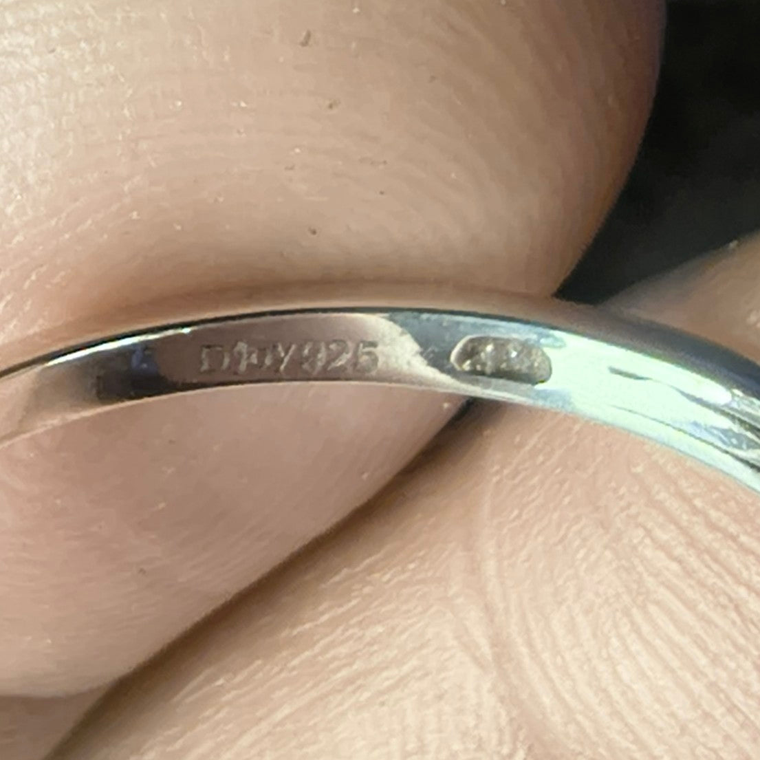 Sterling Silver Blue Topaz and Diamond Ring