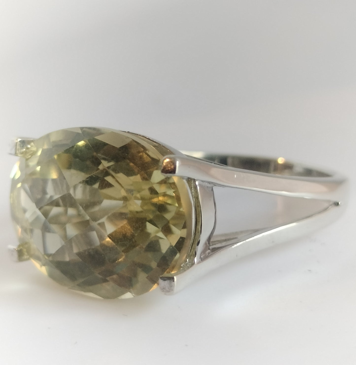 Sterling Silver Lemon Quartz Ring