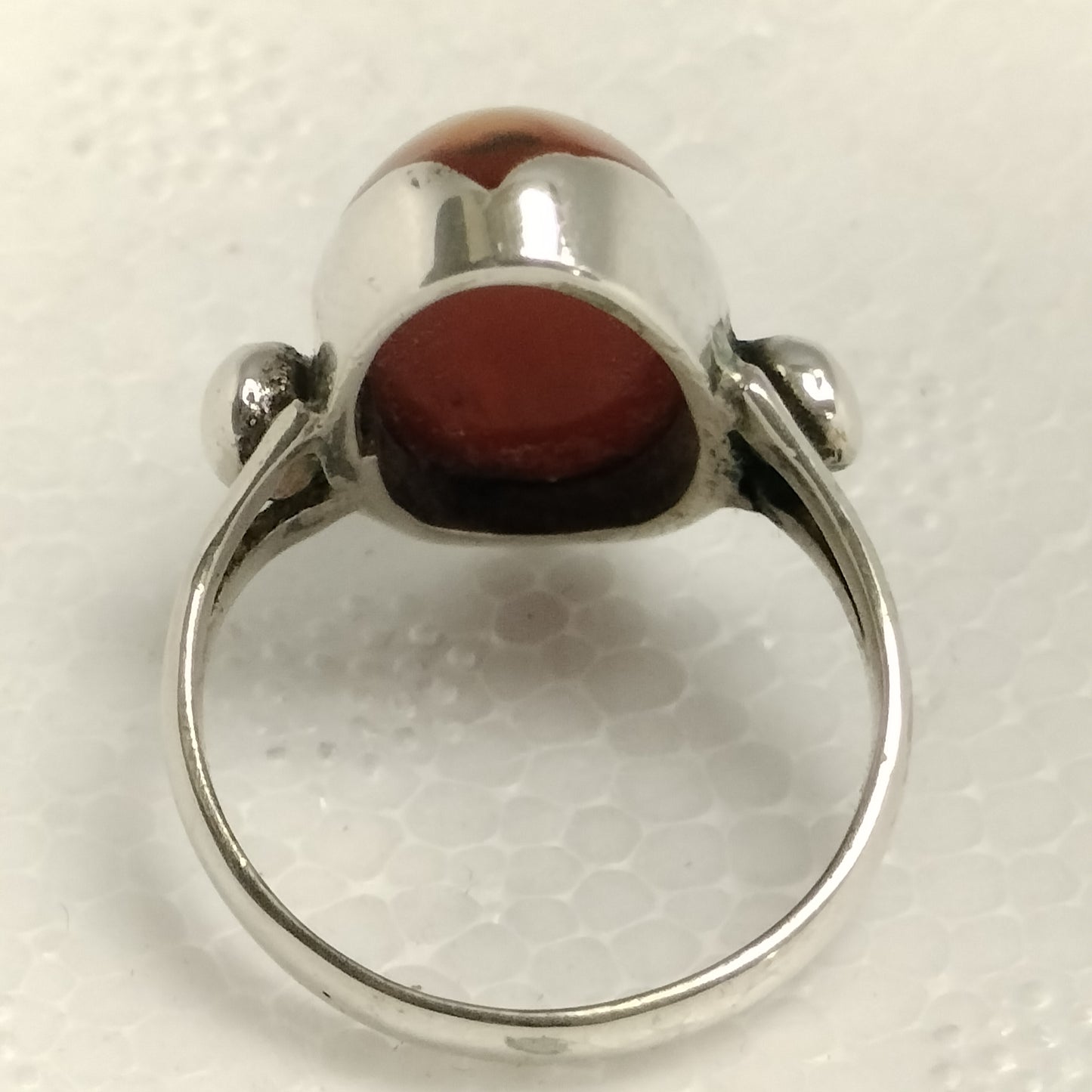 Sterling Silver Amber Ring
