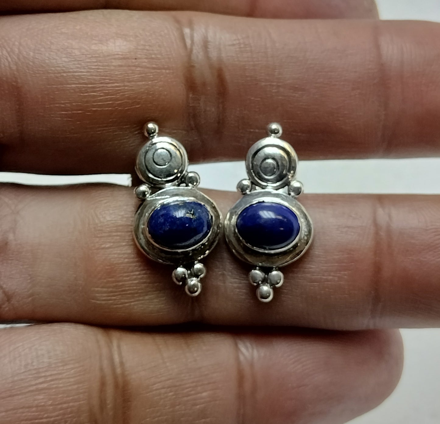 Sterling Silver Lapis Earrings
