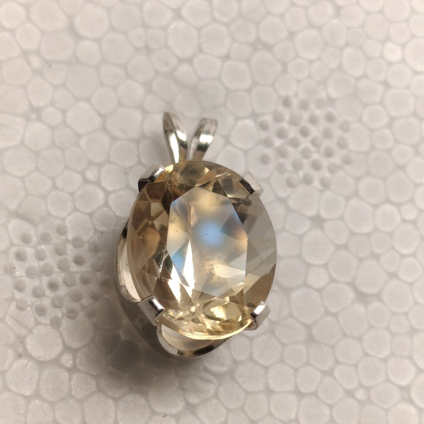 Sterling Silver Lemon Quartz Pendant