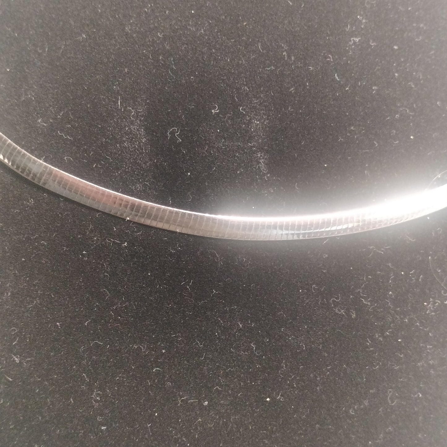 Sterling Silver Gold Plated Reversible Omega Necklace