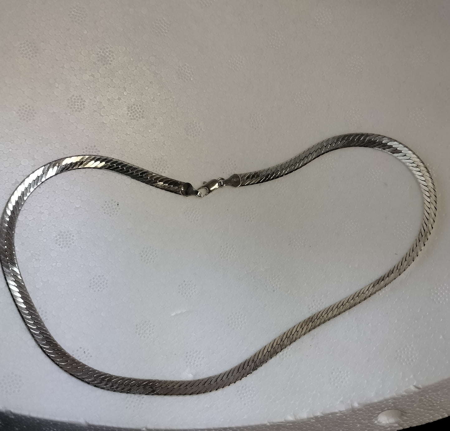Sterling Silver Herringbone Necklace