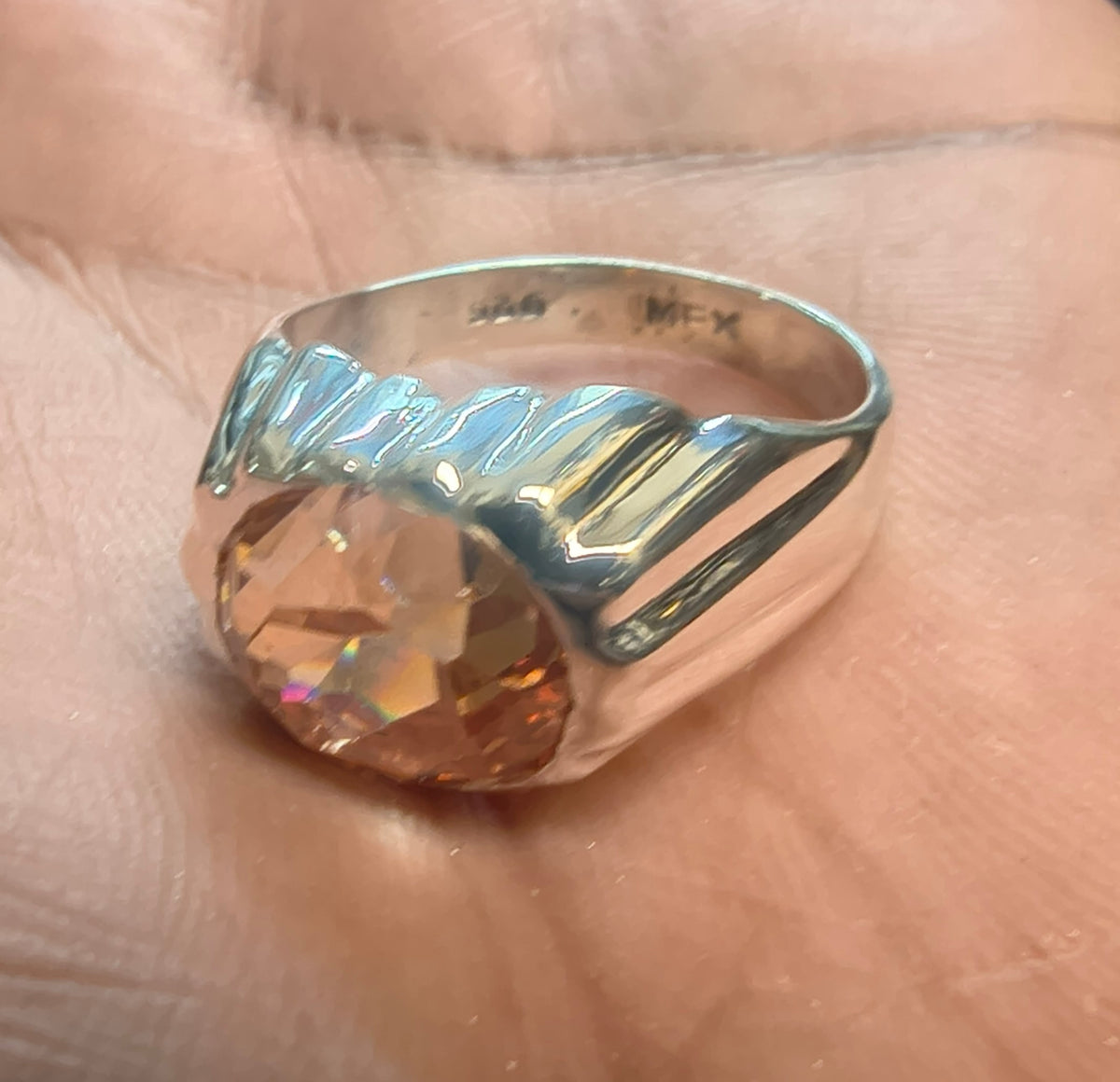 Sterling Silver Topaz Ring