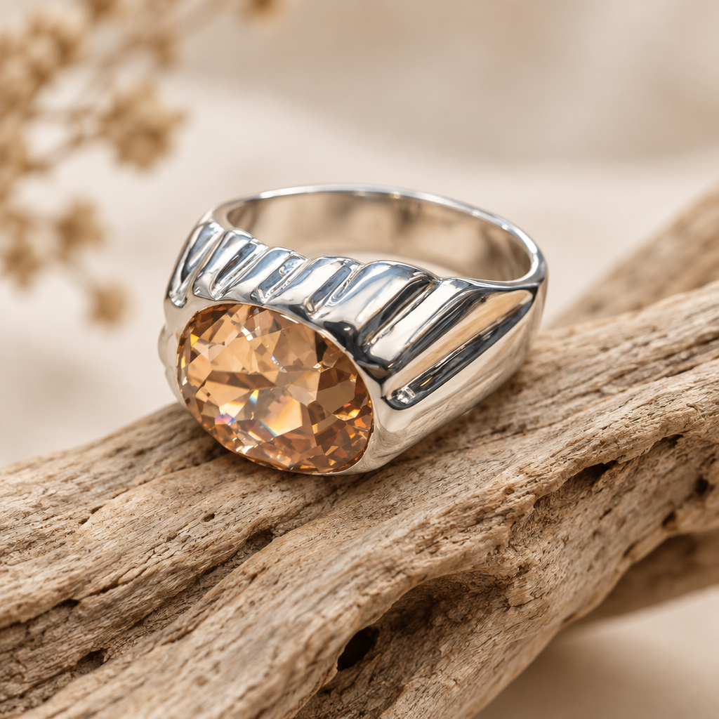 Sterling Silver Topaz Ring