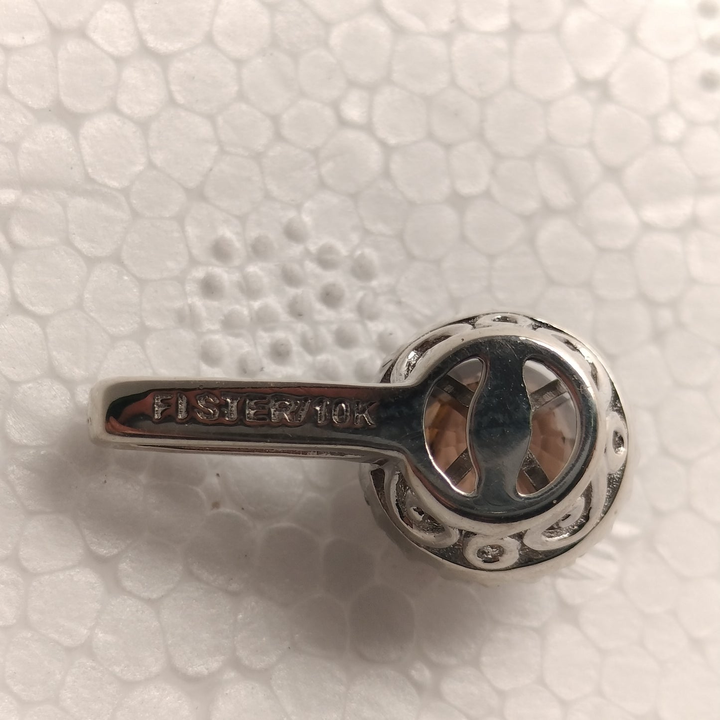 10K Gold Sapphire Pendant