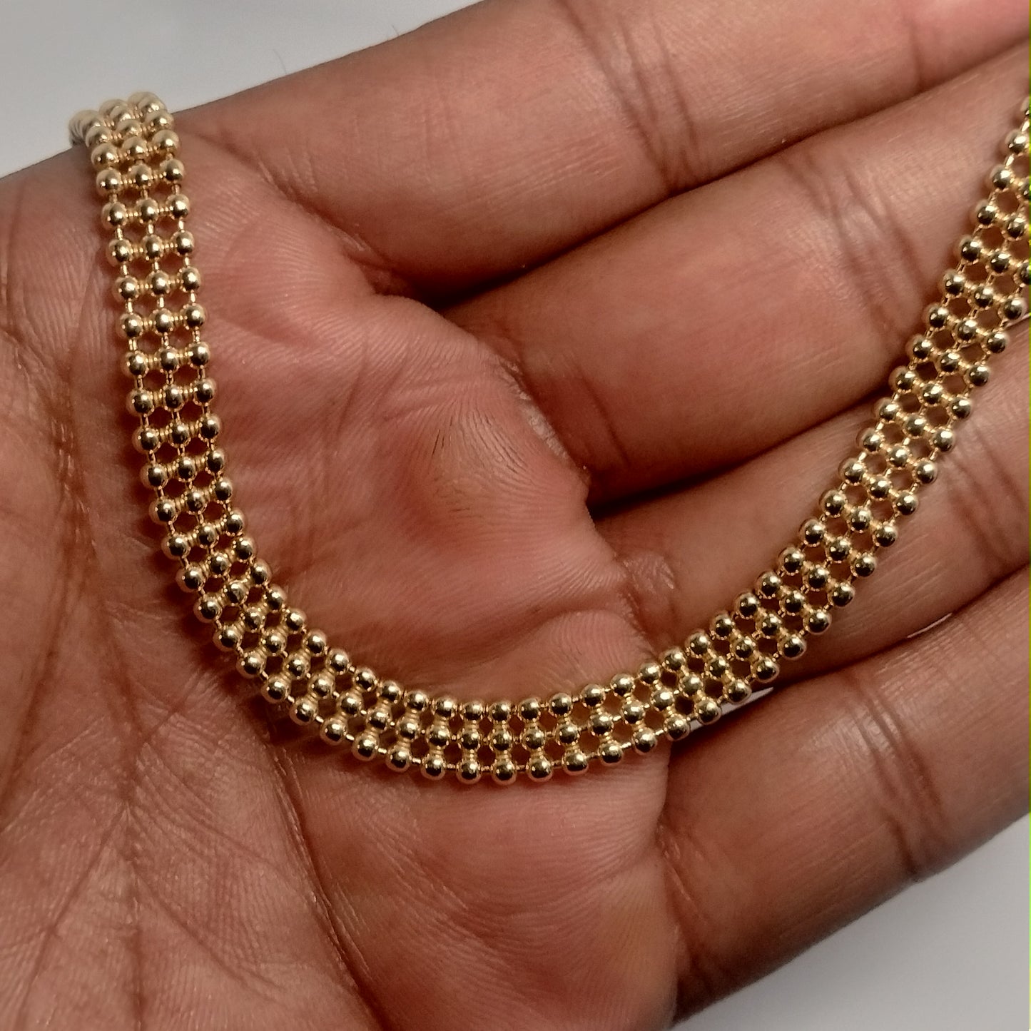 Sterling Silver Bead Necklace