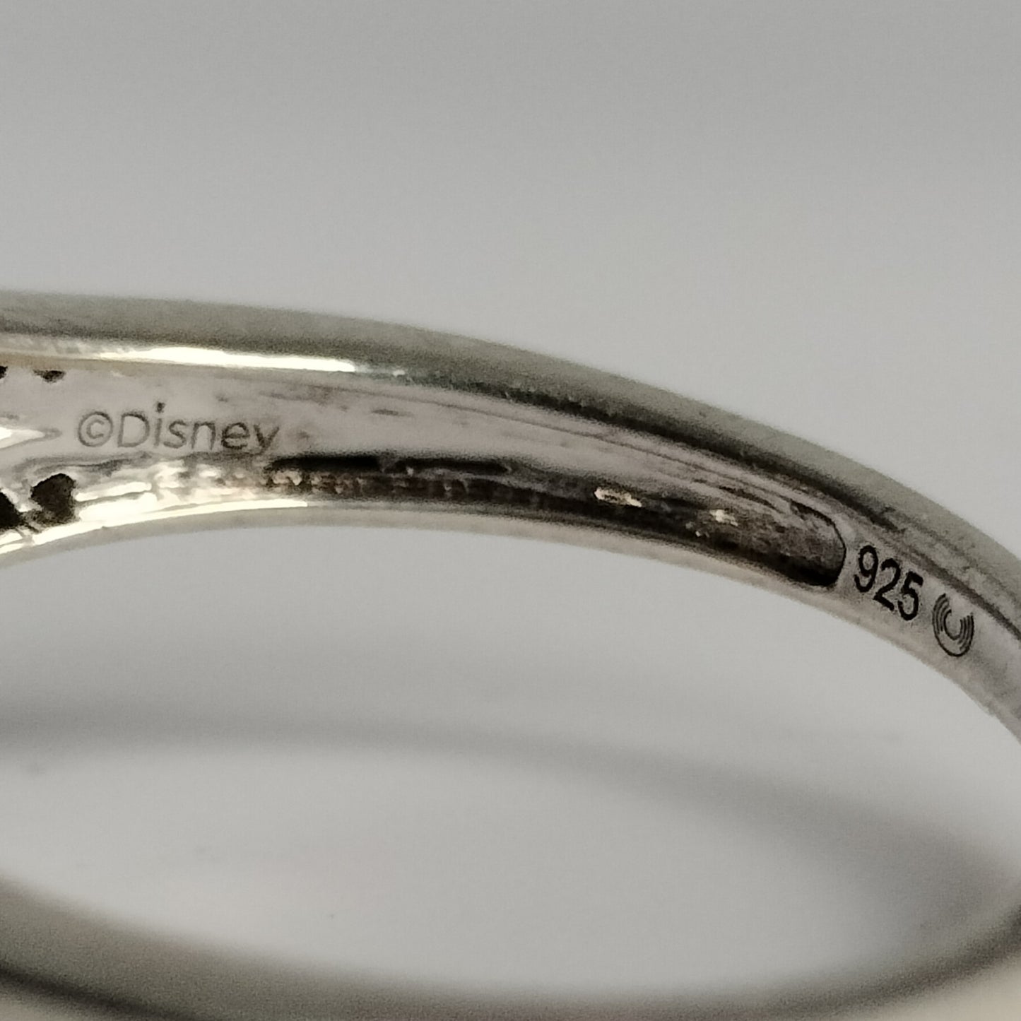 Disney Heart and Dagger Garnet and Diamond Ring