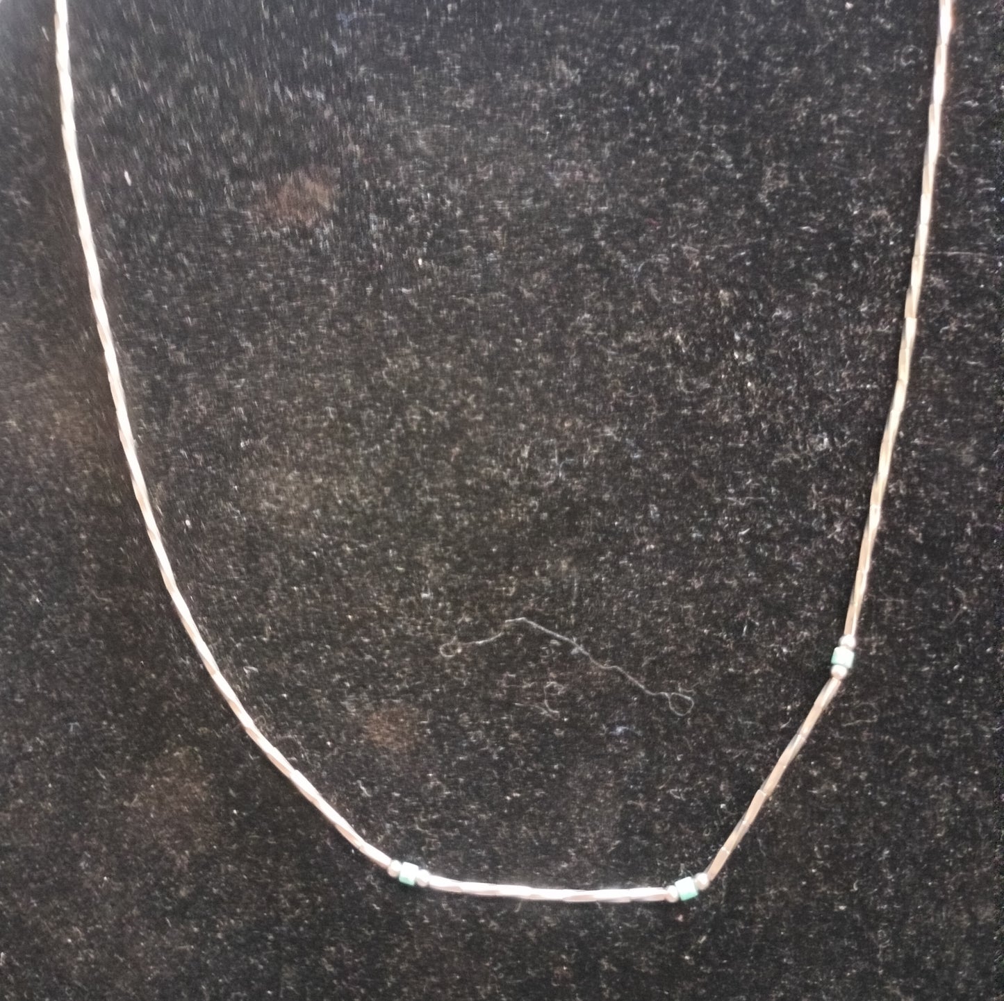 Sterling Silver liquid Turquoise Necklace