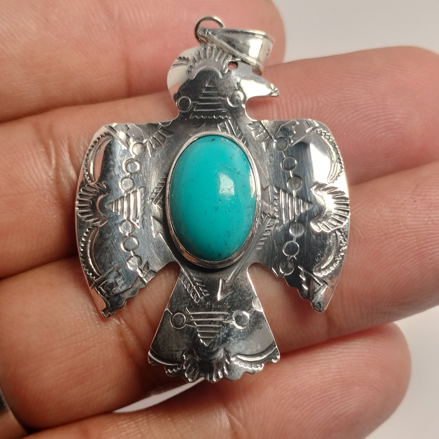 Sterling Silver Turquoise Pendant