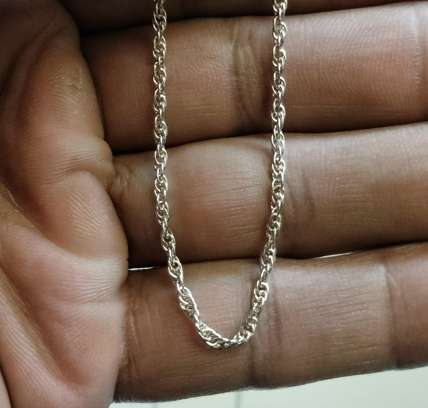 Sterling Silver Rope Chain