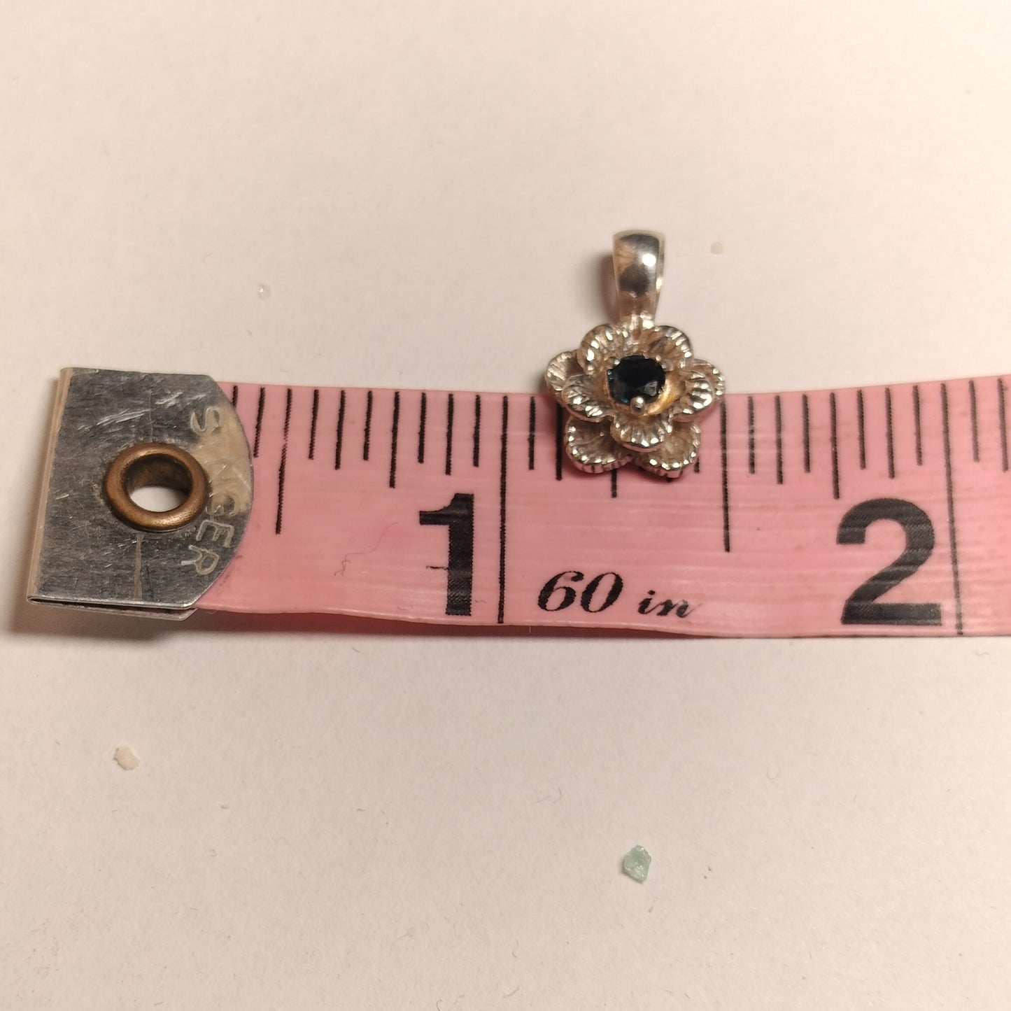 Sterling Silver Sapphire Pendant