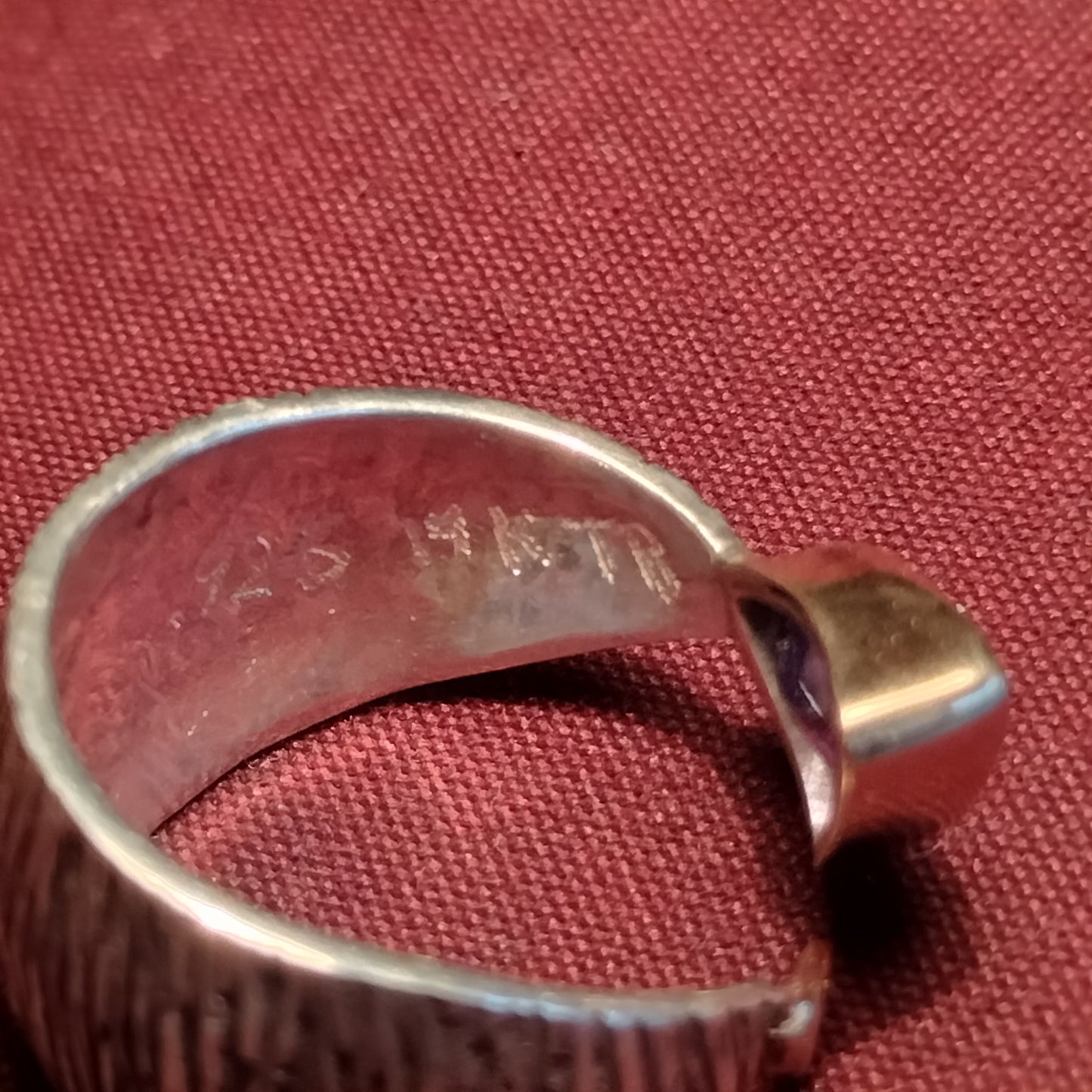 Sterling Silver and 14k Gold Tanzanite Ring
