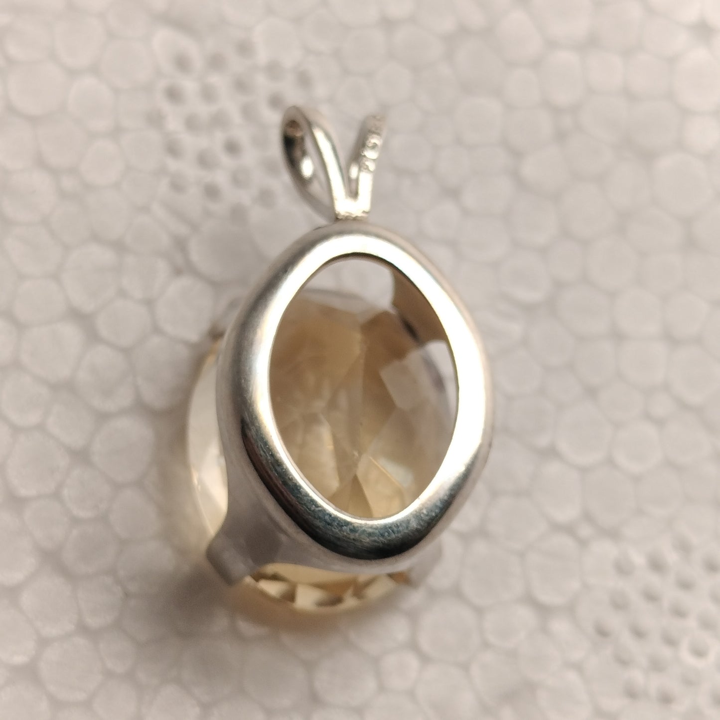 Sterling Silver Lemon Quartz Pendant