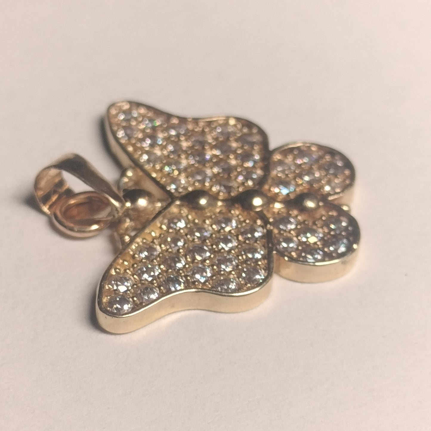 10k Gold Cubic Zirconia Pendant