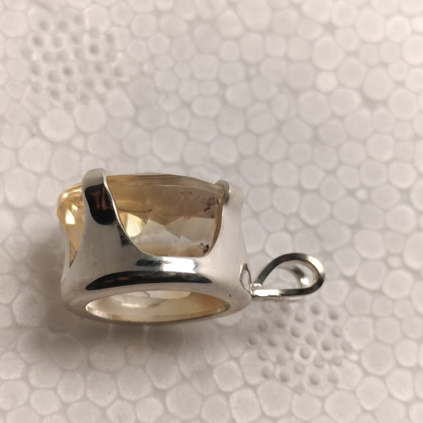 Sterling Silver Lemon Quartz Pendant