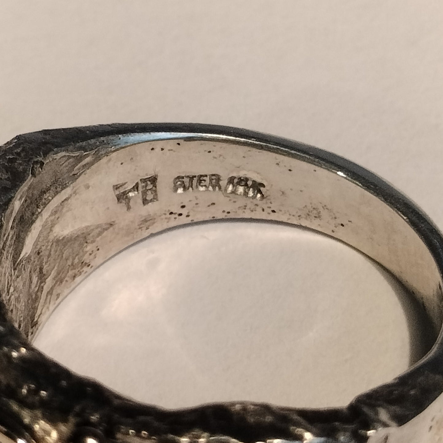 Sterling Silver and 18k Gold Watermelon Tourmaline Ring