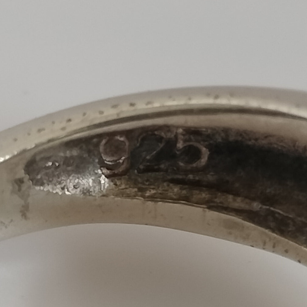 Sterling Silver Enamel Ring