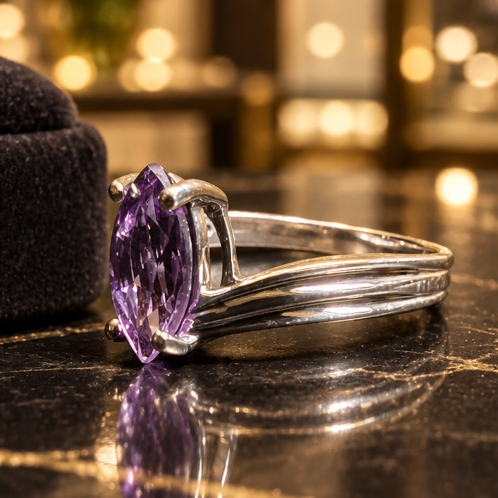 Sterling Silver Amethyst Ring