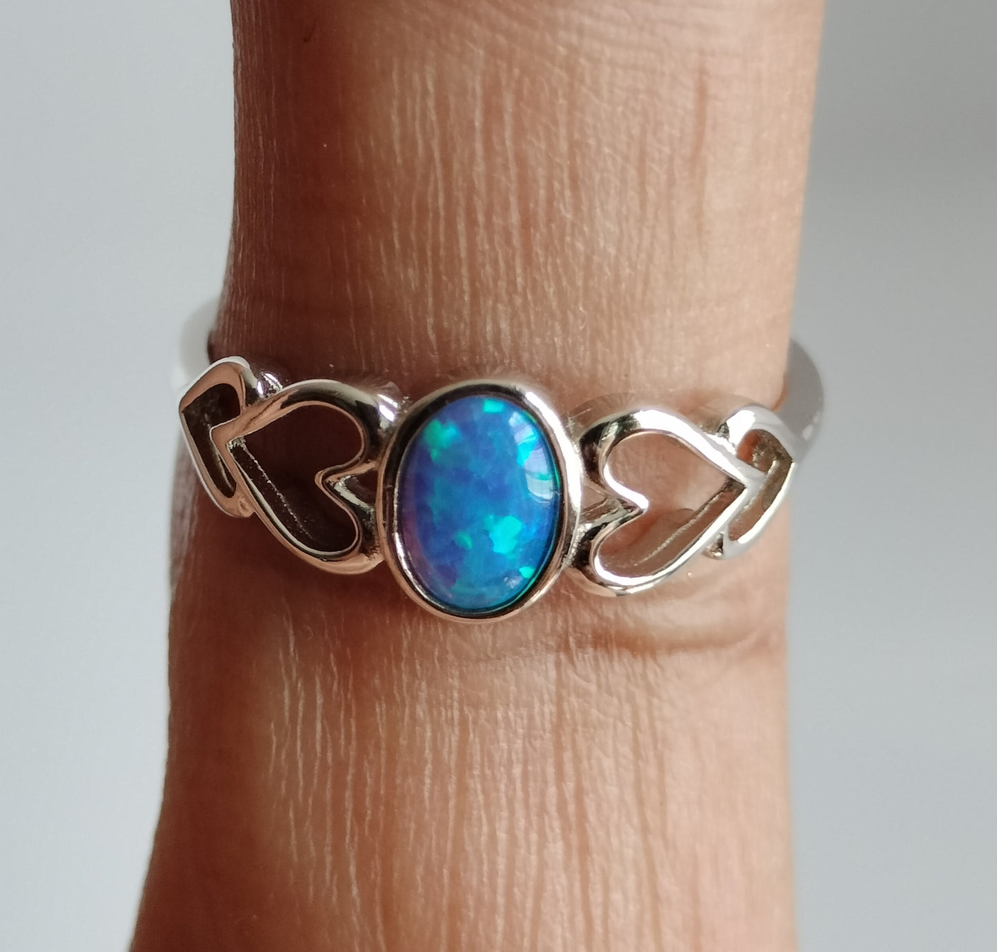 Sterling Silver Opal Ring