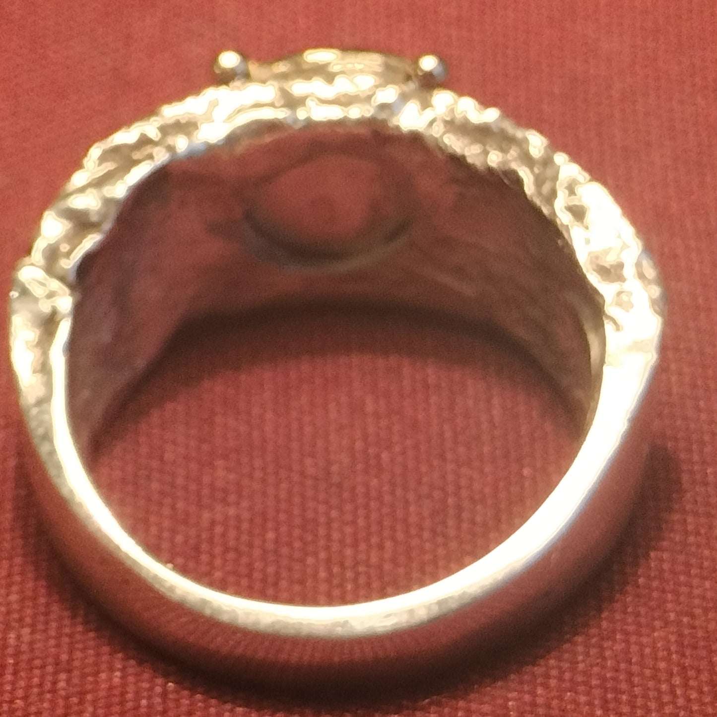 Sterling Silver and 18k Gold Watermelon Tourmaline Ring