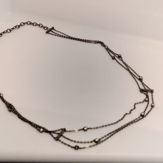 Sterling Silver Cubic Zirconia Necklace