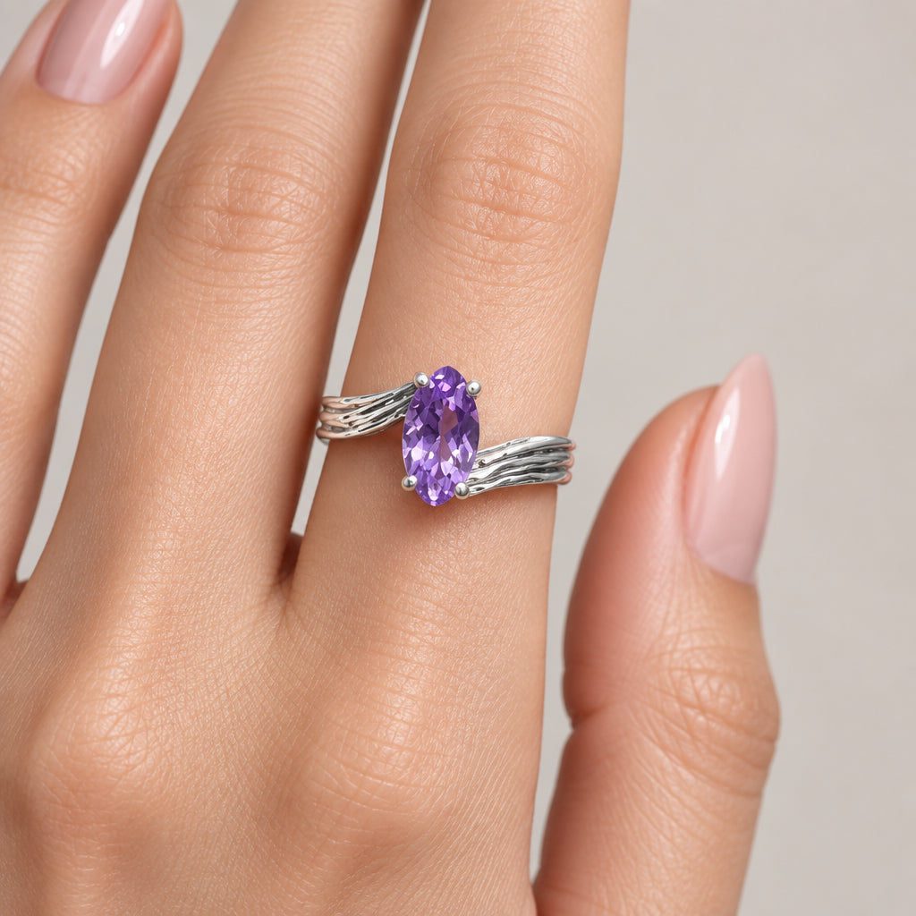 Sterling Silver Amethyst Ring