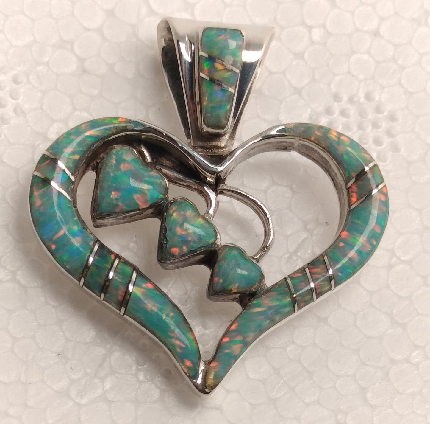 Sterling Silver Opal Pendant
