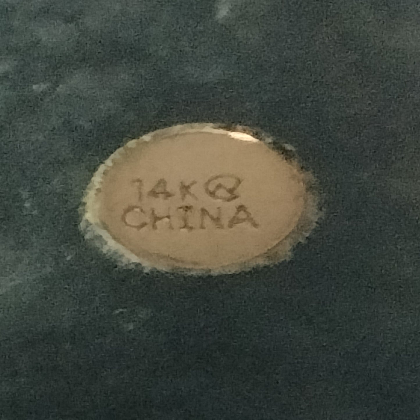 Large Black Jade Mother Of Pearl 14k Gold Greek Key Ring