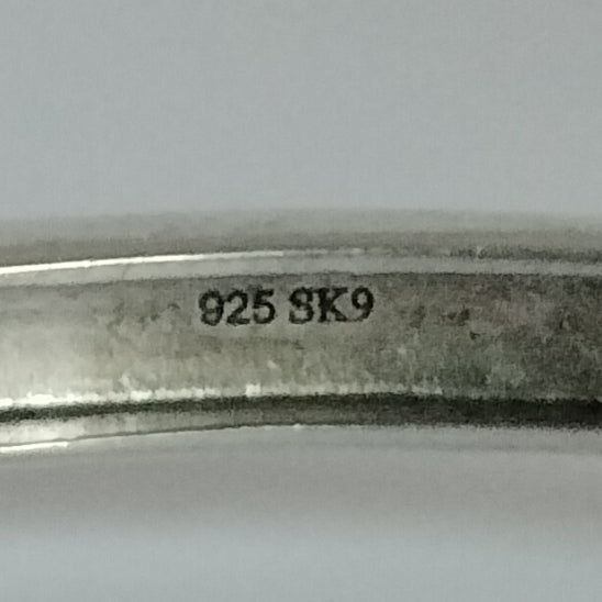 Sterling Silver Diamond Bangle Bracelet