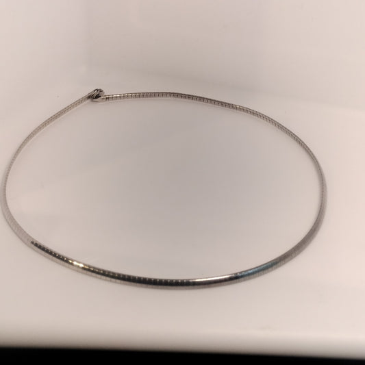 Sterling Silver Omega Necklace