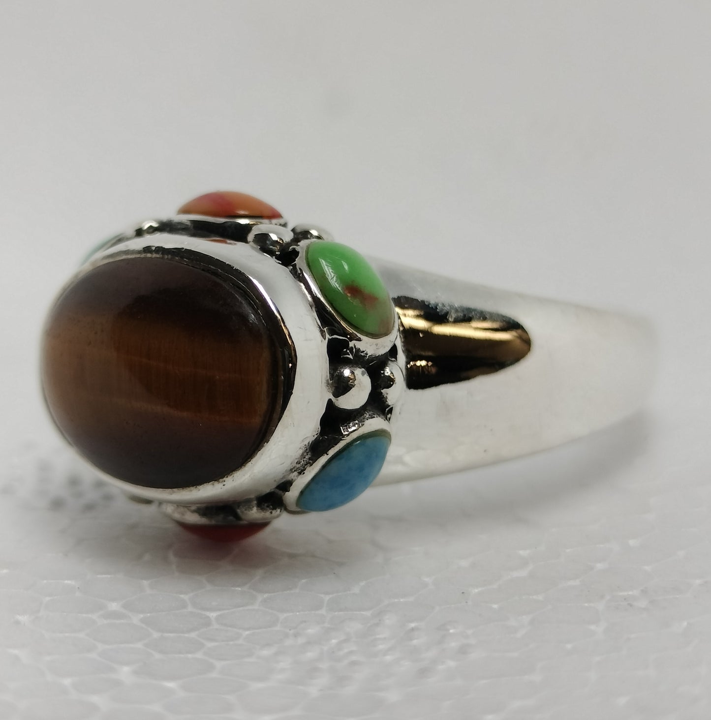 Sterling Silver Multi stone Ring