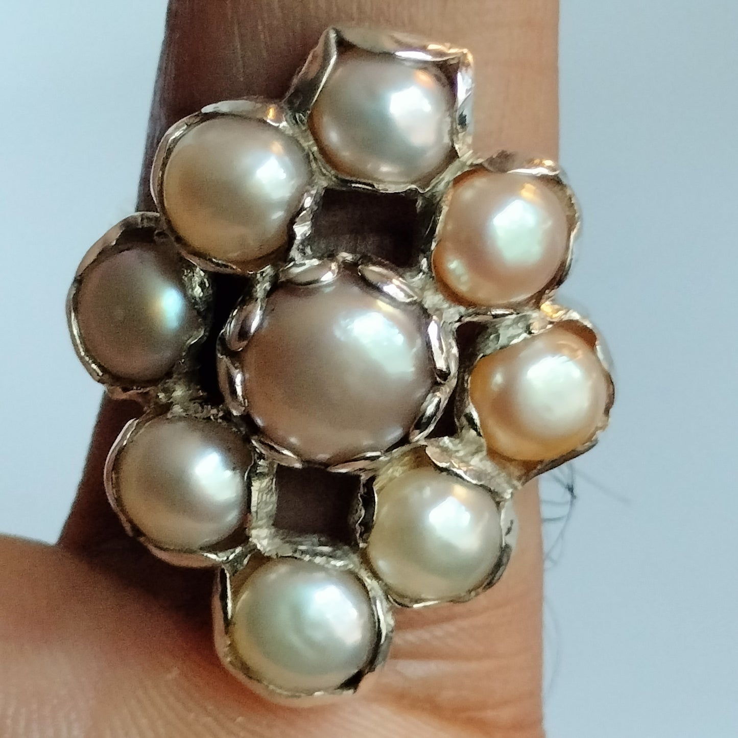 Sterling Silver Pearl Ring